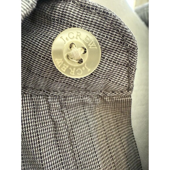 J.Crew Men’s Tailored Fit Shirt M Gray Stripe Roll-Tab Sleeves 100% Cotton - Picture 6 of 14